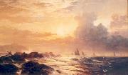 Edward Moran Yachting at Sunset Germany oil painting artist